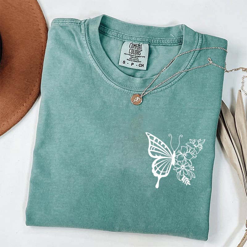 Floral Butterfly T-Shirt