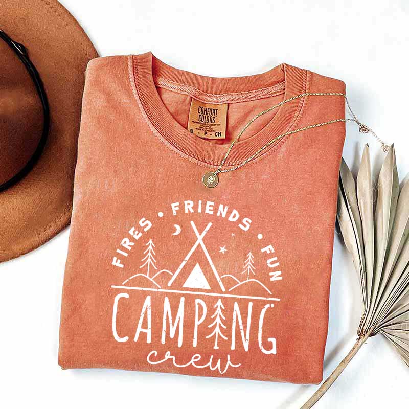 Fires Friends Fun Camping T-Shirt