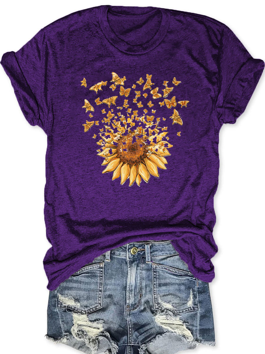 Sunflower Butterfly T-shirt