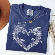 Heart Wave Comfort Colors T-Shirt