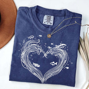 Heart Wave Comfort Colors T-Shirt