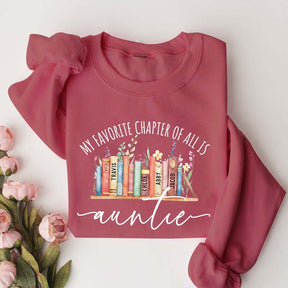 Personalized Auntie Book Sweatshirt