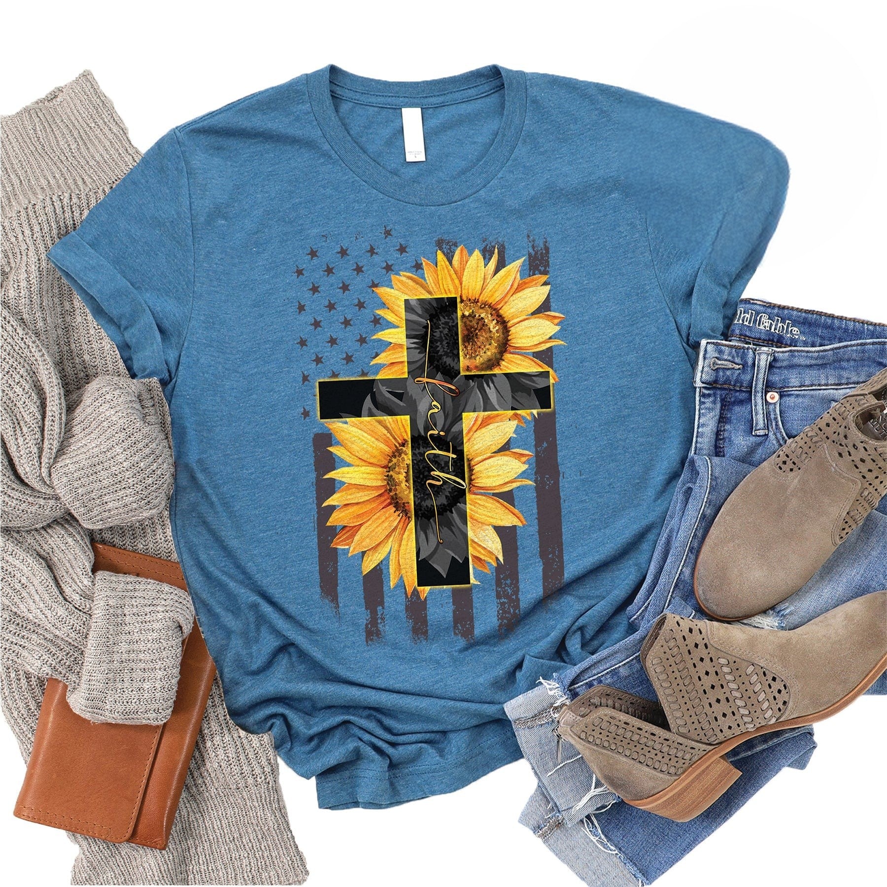 Sunflower Short Sleeve Casual T-shirt