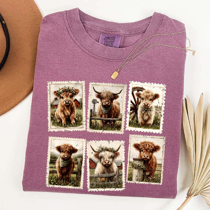 Comfort Colors Highland Cow T-Shirt