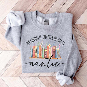 Personalized Auntie Book Sweatshirt