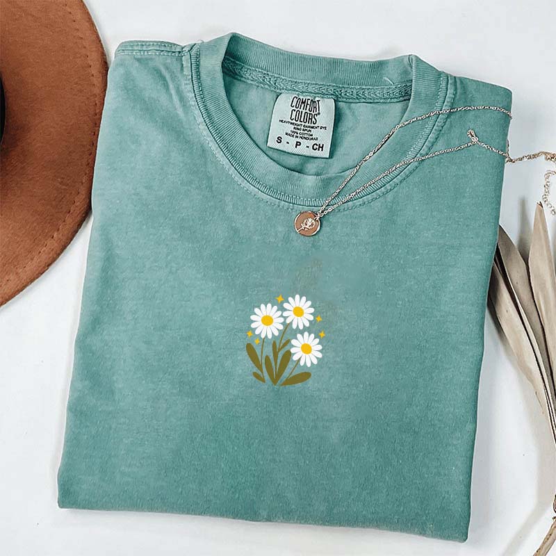 Minimal Flower Daisy T-Shirt