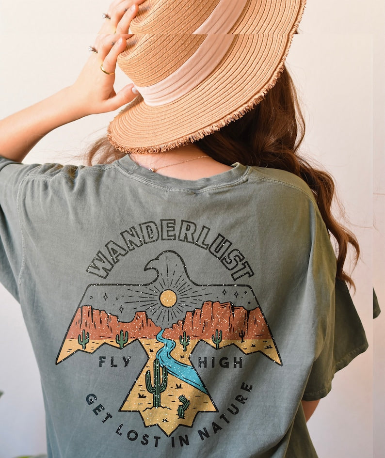 Wanderlust Tee Free Bird Hippie Shirt