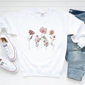 Wildflower Sweatshirt, Botanical Sweatshirts