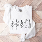 Regalo de sudadera de flores silvestres para amantes de las plantas