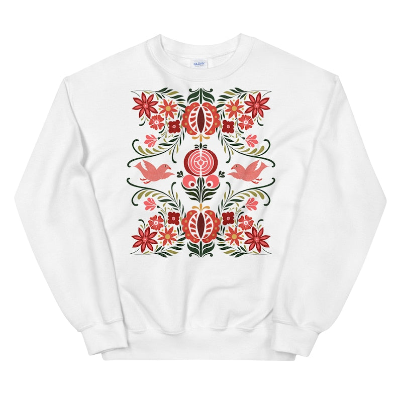 Scandinavian Folk Art Sweatshirt