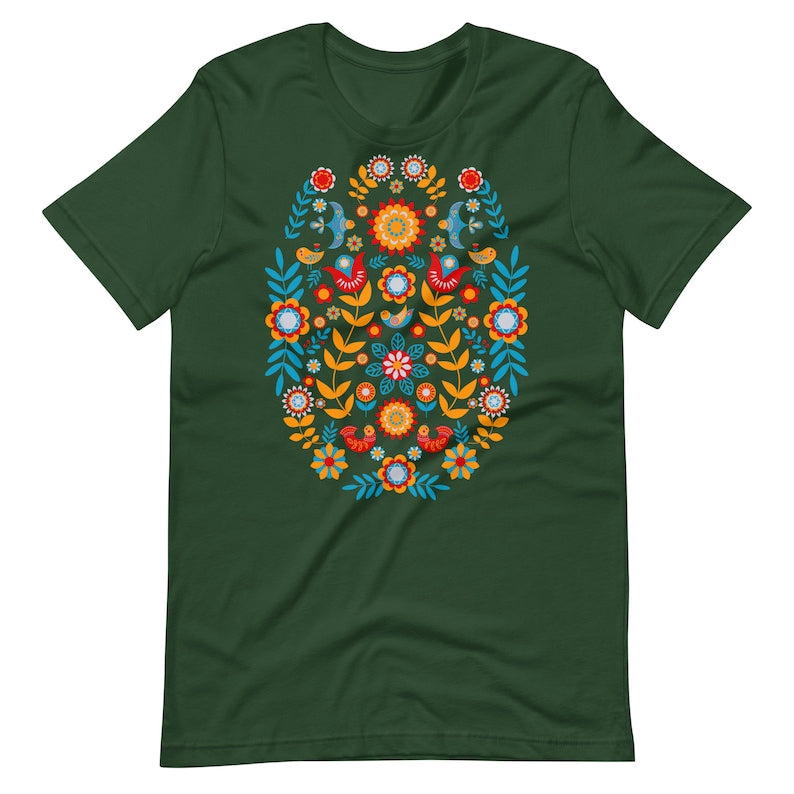 Scandinavian Shirt Folk Art T-Shirt