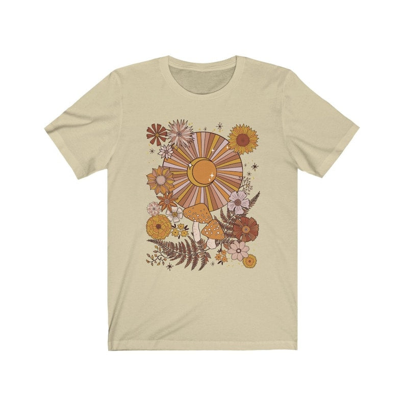 Bohemian Retro Sun Moon Stars Shirt