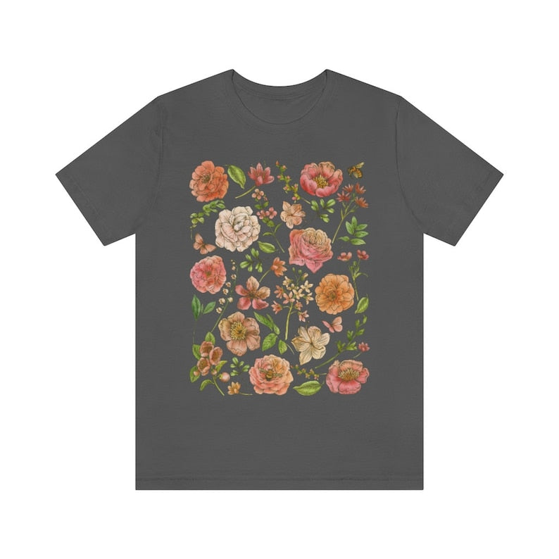 Floral Cottagecore Shirt Vintage Wildflower Tee