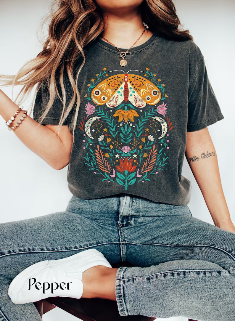 Celestial Shirt Moth Butterfly T Shirts