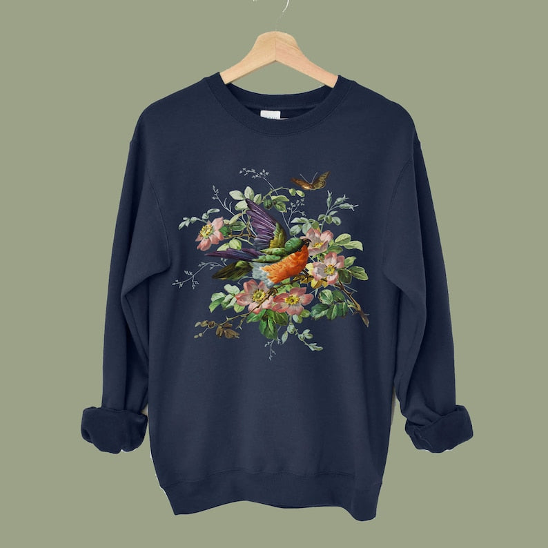 Vintage Floral Aesthetic Sweatshirt