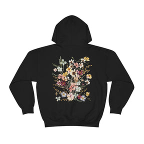 Pressed Flower Hoodie Sweatshirt Nature Lover Hoodie