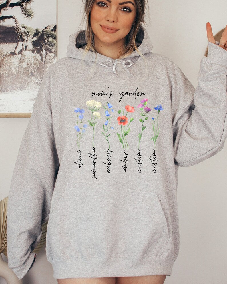 Mom's Garden Flower Sweatshirt