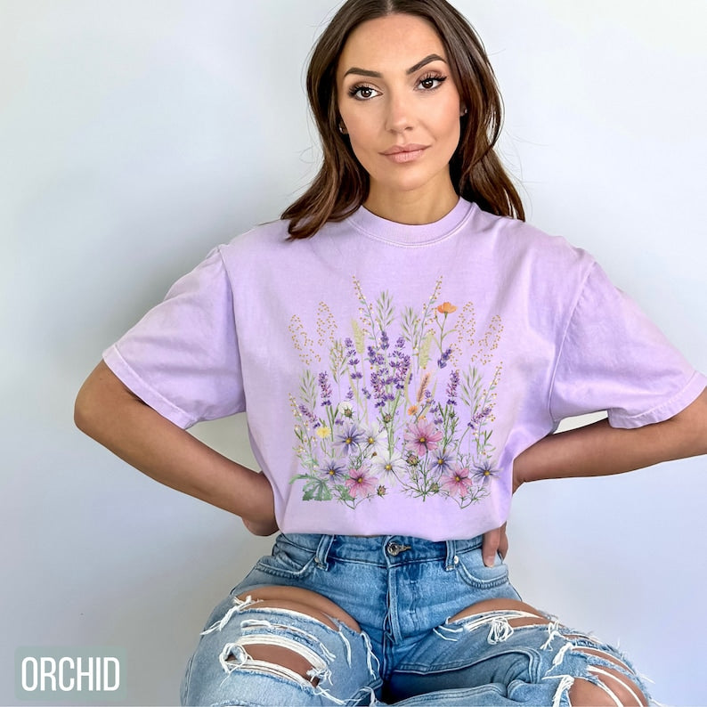 Boho Wildflower Shirt Floral Nature Lover Shirt