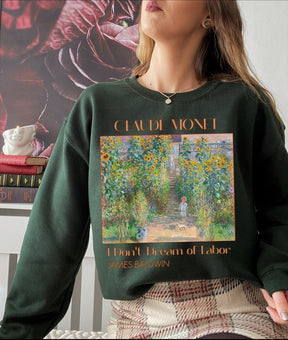 Claude Monet Sweater Artists Garden Painting Sweatshirt