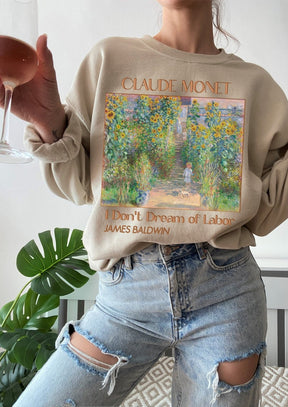 Claude Monet Sweater Artists Garden Painting Sweatshirt