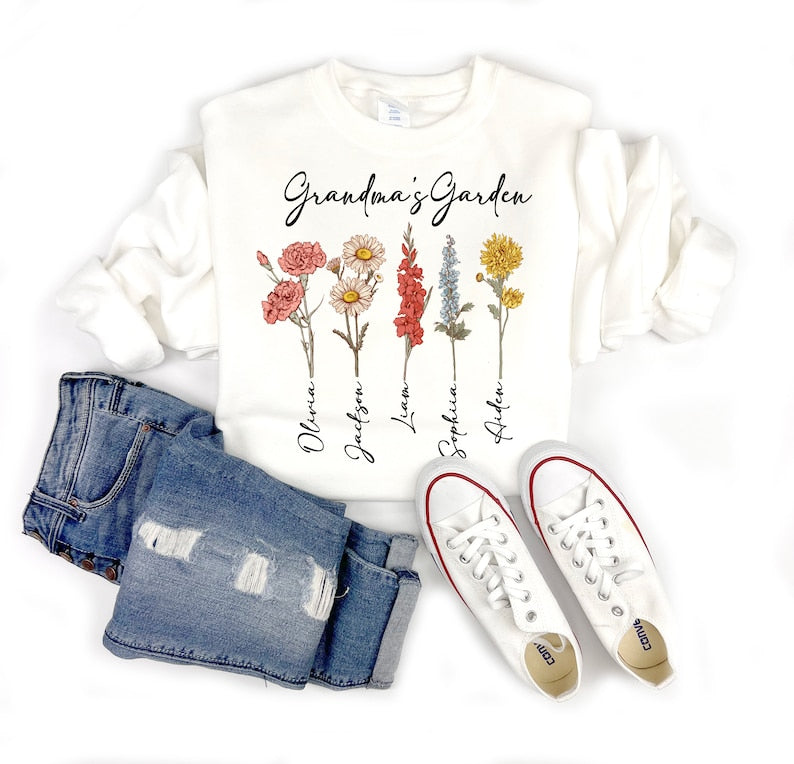 Nana's Garden Vintage Floral Sweatshirt