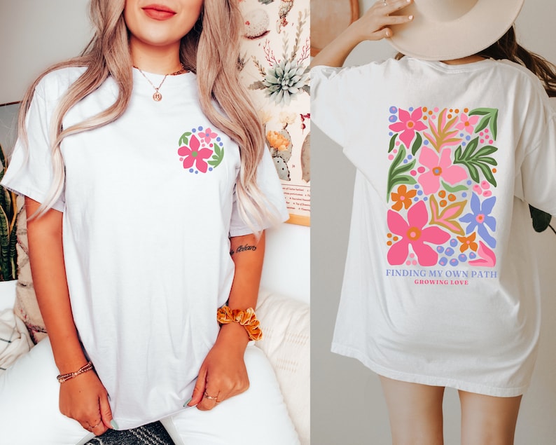 Flowers T-Shirt Boho Wildflowers Floral Nature Shirt