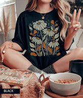 WildFlower Daisy Tshirt Retro Flower Shirt