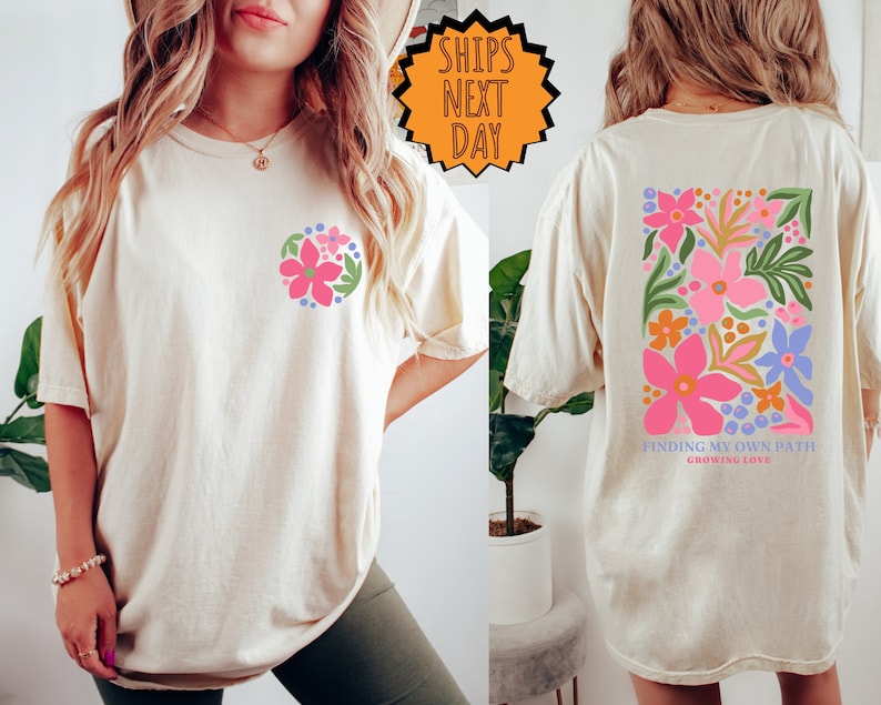 Flowers T-Shirt Boho Wildflowers Floral Nature Shirt