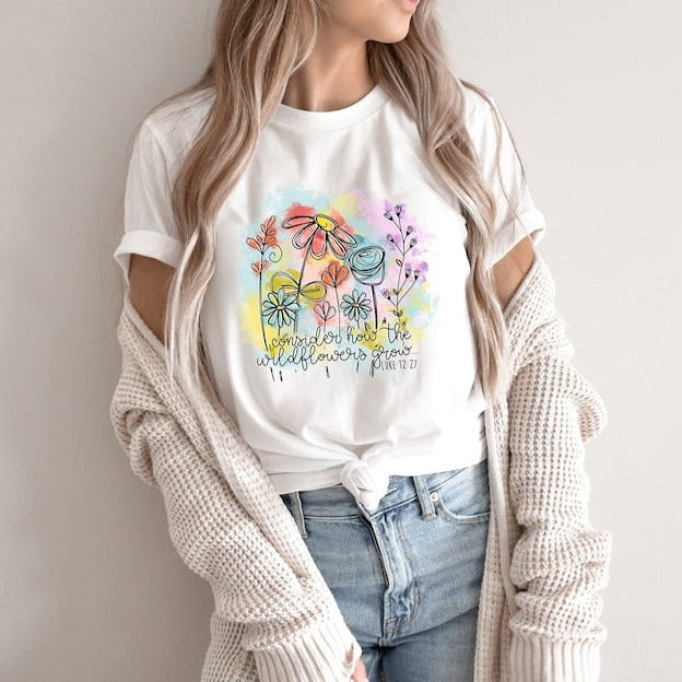 Consider How The Wildflowers Floral Shirt