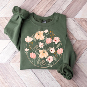 Women's Wildflower Sweatshirt Floral Lovers Gift