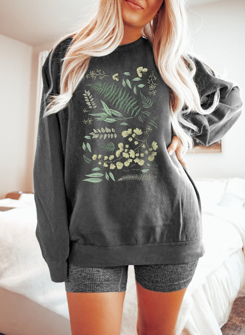 Comfort Colors Flowers Sweatshirt Plant Lover Giftrt