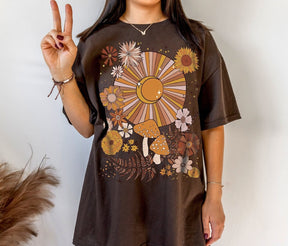 Bohemian Retro Sun Moon Stars Shirt