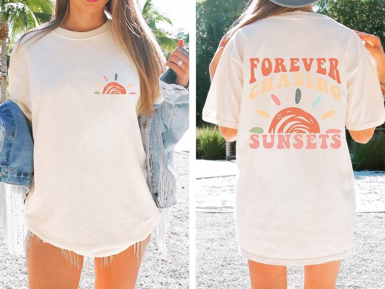 Comfort Colors Retro Sunsets Summer Shirt