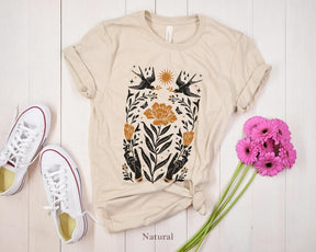 Boho Wildflowers Shirt Flowers Lover Tshirt