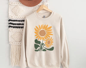 Sunflower Sweatshirt Boho Wildflower Sweatshirt