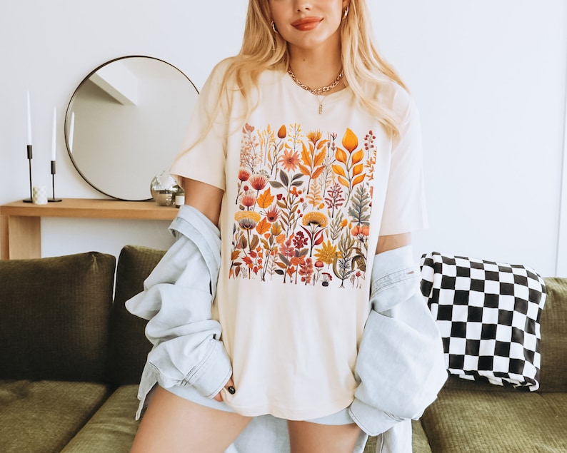 Cottagecore Wildflower Shirt Floral Shirt