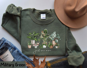 Plant Lady Sweatshirt Just One More Plant Sweatshirt