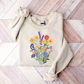 Women's Wildflower Sweatshirt Gifts for Her