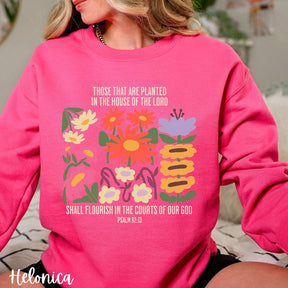 Flower Sweatshirt Gift For Plant Lover