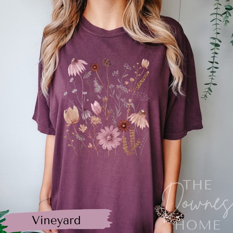 Pressed Flowers Comfort Colors Shirt