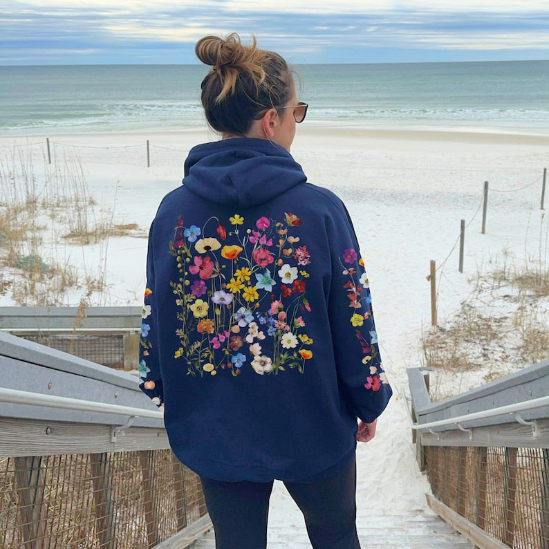 Wildflowers Hoodie Flower Lover Gift