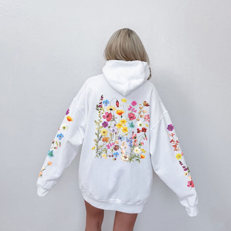 Wildflowers Hoodie Flower Lover Gift