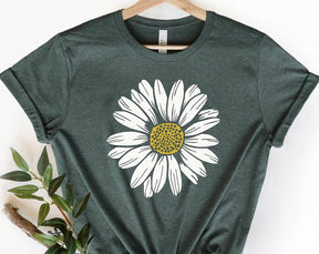 Boho Daisy Wildflower Crew Neck Comfort Shirt