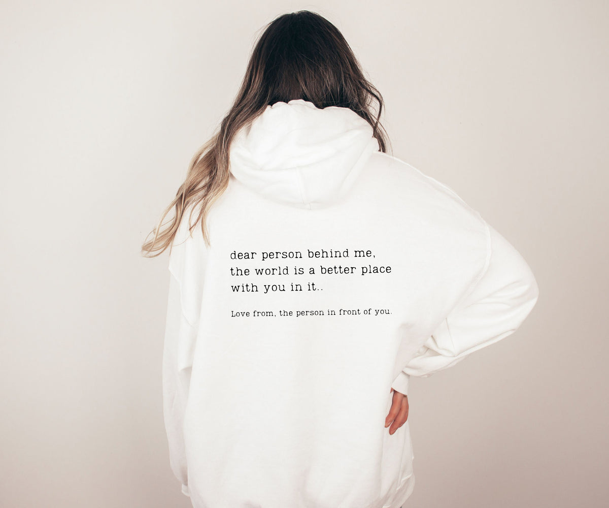 LIEBE PERSON hinter mir Sweatshirt