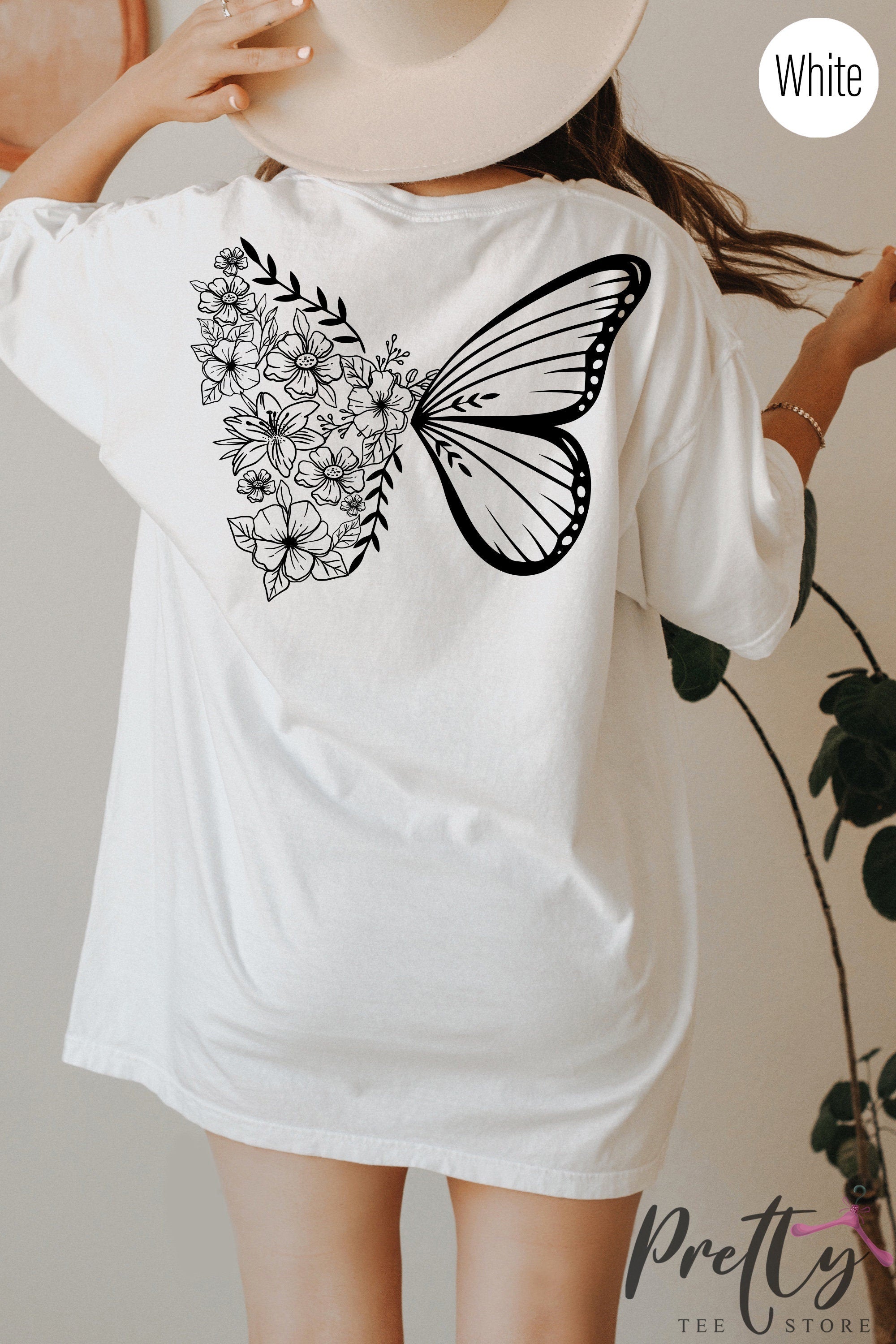 Butterfly crew neck tee hotsell