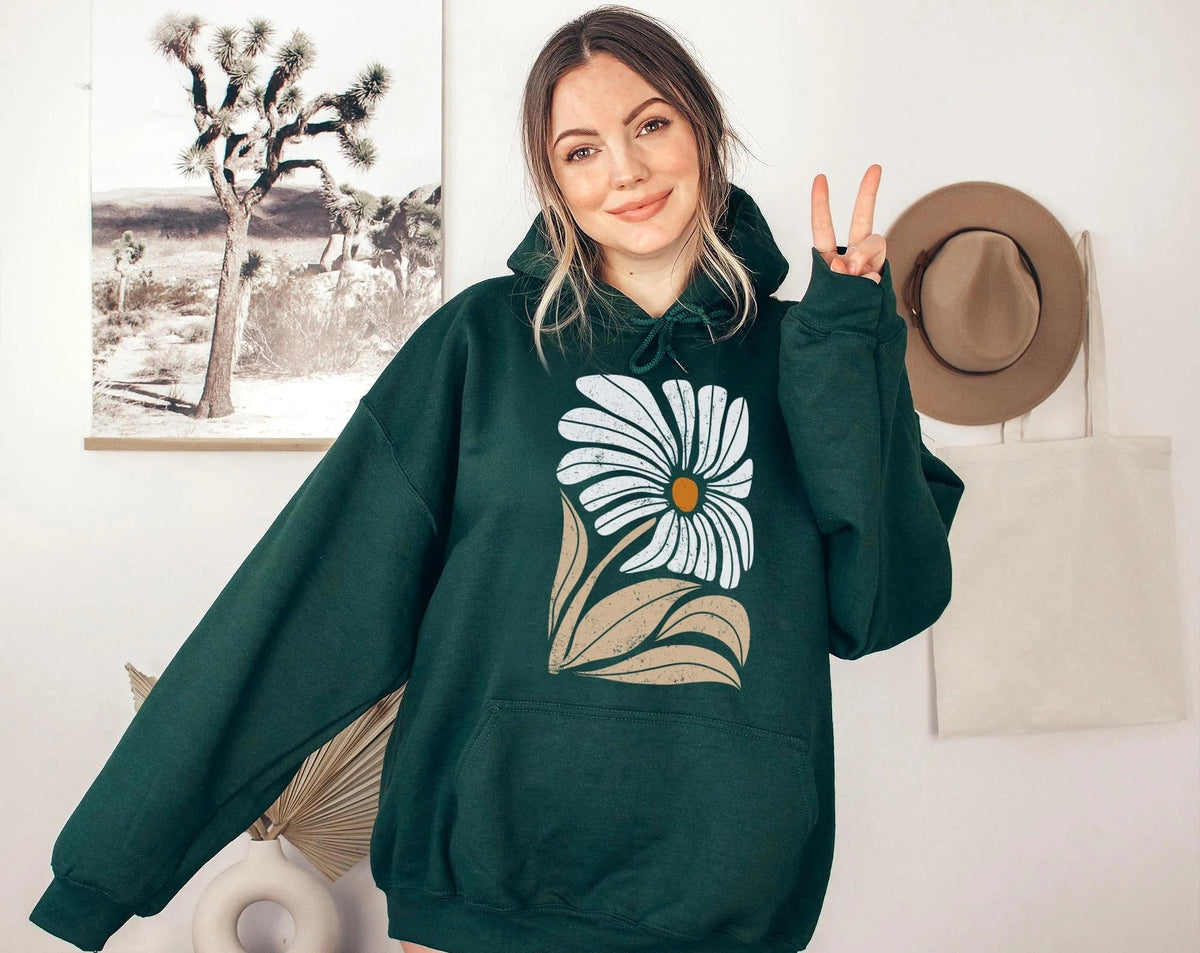 Bohemian Wildflower Flowers Hoodie