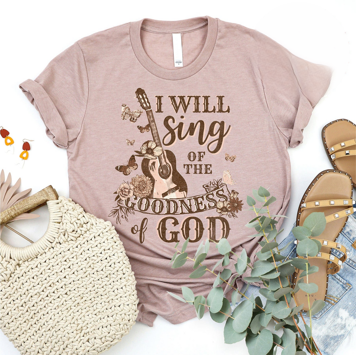 I Will Sing Guitar Casual T-shirt