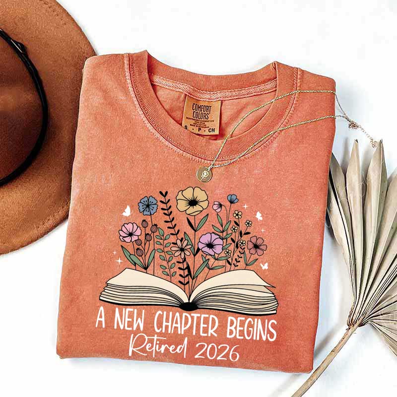 A New Chapters Begin Flowers T-Shirt