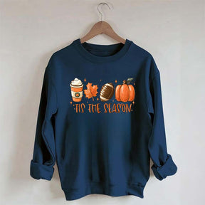 Tis The Season Coffee Football Sweatshirt