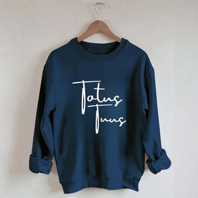 Totus Tuus Minimalist Catholic Sweatshirt